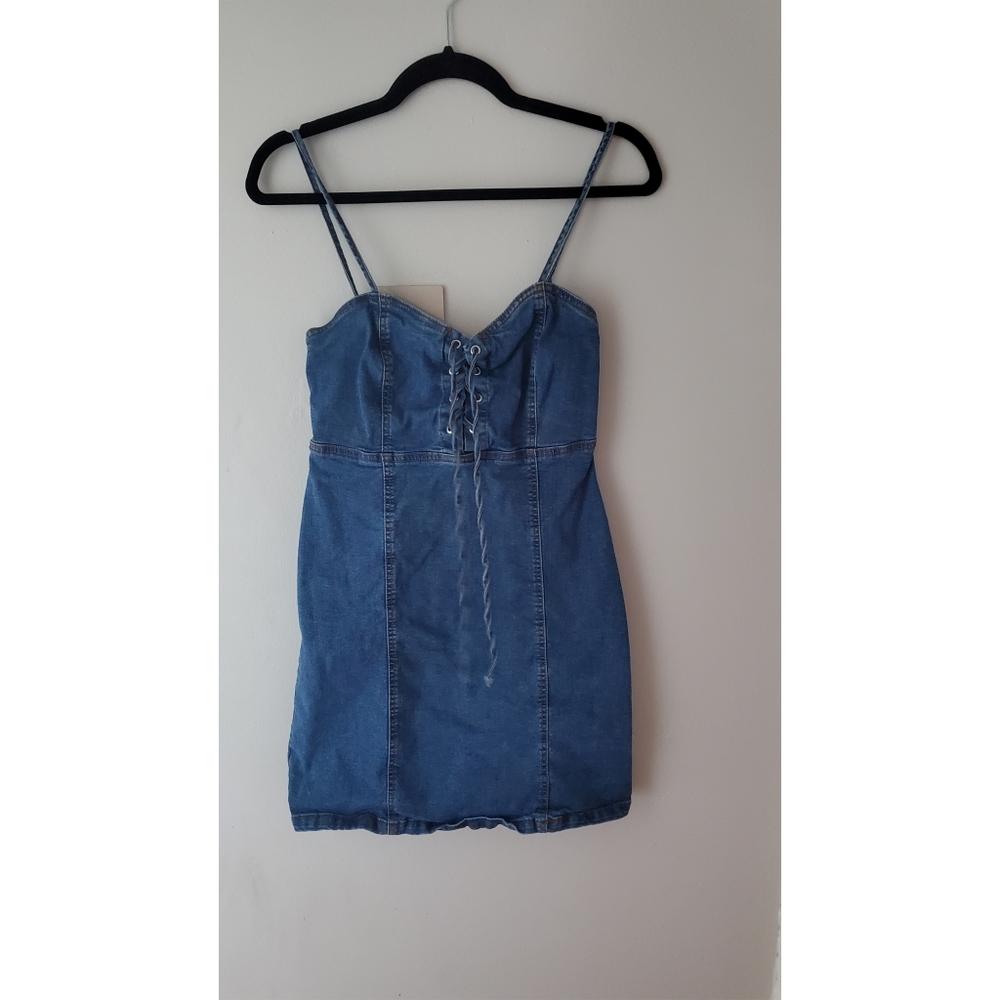 Jean mini dress